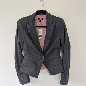 Pinstripe suit jacket. NWT. Bebe
